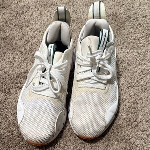 Reebok White and Green Sneakers